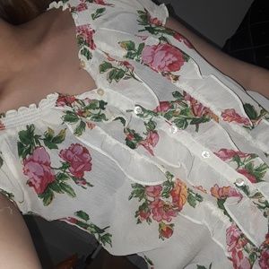 Hollister sheer blouse